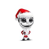 Nightmare Christmas Jack Santa Charm 925 Silver Charm Compatible with Pandora Charms, Trollbeads, Chamilia, Biagi and Many Other UK Charm Bracelets.