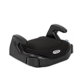 Graco Booster Basic R129 Backless Booster Car Seat, Lightweight at only 1.4kg, Suitable from approx. 7 to 12 years (135-150cm), Black fashion