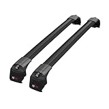 accessorypart Compatible with A4 (B9) Avant 2016-2025 ACE-2 Car Roof Rack Cross Bar Black Aluminium 2 Bars