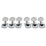 Musiclily 3L3R Semiclosed Guitar Tuners String Tuning Pegs Keys Machine Heads Set for Electric/Acoustic Guitar, Chrome