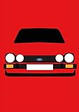 Ford Fiesta MK1 XR2 - Retro Motor Company Greeting Card