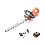 Flymo 18V EasiCut 450 KIT 2.0 cordless Hedge Trimmer - 45cm cutting width, lightweight and balanced, blades, 270° wrap around handle, 2.0 P4A Battery and Charger Included, Orange and Grey