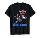 Scotland Cow Rugby Scottish Highland Cow Scotland Rugby T-Shirt