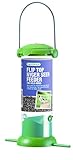Gardman A01236 Flip Top Nyjer Seed Feeder Bird, Green, 13 x 5 x 13 cm