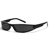 SHEEN KELLY Wrap Around Sports Sunglasses For Women Men Vintage y2k Oval Frame Outdoor Eyewear Trendy Futuristic Festival Rave Glasses