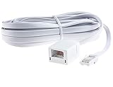 Ancable BT Telephone Extension Cable 5M, Male to Female 6-Pin Straight Through Telephone Extension Cable for UK Landline Phone Cord Home & Office Fax Modem Extender 6 Wire
