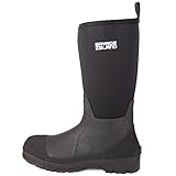 Savage Island Arran Waterproof Neoprene Wellington Boots - Insulated Rubber Warm Wellies in Black or Green