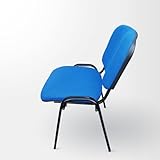 Stack-able Blue Chair Reception Cafe Canteen Office Classroom Lecture Exam Meeting stack able chair