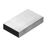 PATIKIL 30x50x10mm Steel Bench Block, Steel Block Metal Bench Block No Holes Matched Hardened Steel Flat 123 Blocks Precision Ground Milling for Jewelry Making Stamping Tool, Rectangle