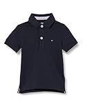 Tommy Hilfiger Boys’ Short Sleeve Organic Cotton Polo Shirt, Blue (Sky Captain), 14 Years