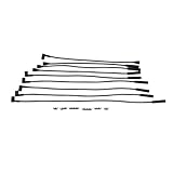 1 Set 8mm Black HT Leads Ignition Wires Cables Kit Fits For Rover V8 Double Silicon leads