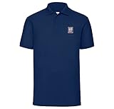 The Military Store Royal Navy Veteran Embroidered Polo Shirt, Navy, Medium
