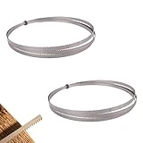 2 PCS Bandsaw Blade 1400mm x 1/4" x 10 TPI, Quality Band Saw Blade for Cutting Wood, Plastic, Acrylic, Softwoods, and Hardwoods, Fits 8" Band Saws