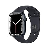 Apple Watch Series 7 (GPS, 45MM) Midnight Aluminium Case with Midnight Sport Band (Renewed)