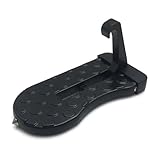 Car Door Pedal for Mitsubishi Pajero V73 Pajero V93 V97 Zinger, Universal U Shaped Hook Pedal, Multifunctional with Safety Hammer Car Doorstep Vehicle Folding Ladder,Black