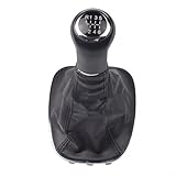 WIIYENA 6 Speed Gear Shift Knob With Boot for Vauxhall for Corsa E 2015-2019 Manual Transmission Shifter Lever Handle OEM 55505242