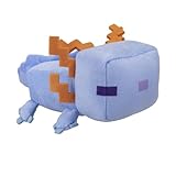 VFM - Minecraft Blue Axolotl Soft Toy Clip On Video Game Character-Officially Licensed Plush Stuffed Toy Plush Toy Cute Stuffed Plushie, Gifts for Birthday, Valentine's Day Christmas - 13cm Blue
