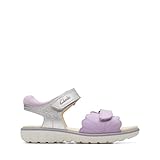 Clarks Girls Roam Wing K. Sandal, Lilac Combi, 9 UK