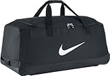 Nike Club Team Swoosh Roller Bag 3.0 Sport Duffel, 82 cm, 120 liters, Black (White)