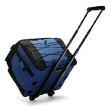 Cooler with Wheels and Handle 38L Waterproof Low Noise Rolling Cooler Foldable Zipper Closure Insulated Bag for Beach, Camping, Traveling, Picnic, Outdoor On Wheels Wheeled