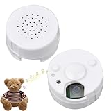30 Seconds Mini Voice Recorder for Teddy Bears,Recordable Voice Device Voice Box,Compact Sound Recorder Button Box,Compact and Portable,Gifts for Birthday,Christmas,Halloween,Indoor&Outdoor Use(White)
