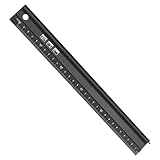 Metal Ruler for Cutting,30CM Aluminium Raised Grip Cutting Ruler, Multifunctional Precision Metal Safety Rulers,Non-Slip Protective Edge Precision Measurement Rulers for Length,Crafts DIY