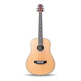 Carry-on Mini Acoustic Guitar, 3/4 Size, Travel, Education, Steel String, Natural