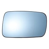 X AUTOHAUX Car Rearview Right Side Mirror Glass Replacement W/Backing Plate Heated Blue Glass for BMW 3 Series E46 1998-2005