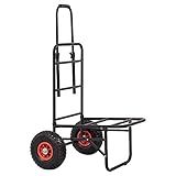 Michigan Heavy Duty Folding Compact Fishing Trolley, Seat Box, Equipment Barrow