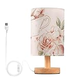 WDdZzyy Aesthetic Teacup Pig Blush Led Night Light Light Table Lamp with Shade Farm