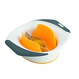 Zyliss E910017 Mango Tool Slice and Peel, Plastic/Stainless Steel, White/Grey, Mango Slicer/Cutter/Corer/Splitter, Dishwasher Safe