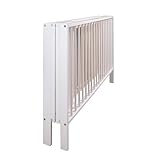 Viculii Orrin Foldable Cot Only | 120x60cm | White or Natural | Baby Folding Cot (White)