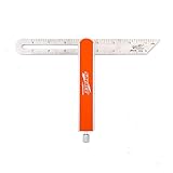 Swanson Tool Co SVV150 9 inch Savage T-Bevel with Stainless Steel Rule, Inches/Metric Marks, Comfort Grip Handle, Secure Metal Knob