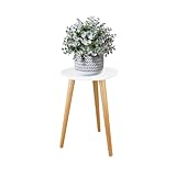 Hniuyun Indoor Plant Stand - Wooden Table for Flower Pots, Modern Home Decor, 42 x 28cm
