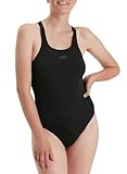 Speedo Women's Endurance+ Medalist | Athletic Fit | Classic Design| Chlorine Resistant | Extra Flexibility, Black, 34