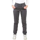 EX M&S Womens Cotton Blend Slim Fit Ankle Grazer Marks and Spencer Self Cuffed Elasticated Wasit Chino Trousers Pants Waist Size Light Indigo 14 Regular