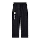 Canterbury Junior Boys Open Hem Stadium Pant | Tracksuit/Jogging Bottoms | Durability and Comfort Track Pants, Black, 14