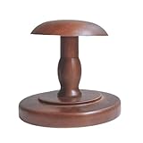 Tiardey Vintage Hat Rack Rustic Wooden Hat Display Stand Desktop Hat Rack Dome Shaped Brown Cowboy Hat Rack Wig Rack Helmet Rack Suitable For Wardrobe Home Decor (Small)