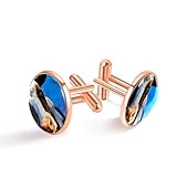 Personalised Cufflinks Wedding cattle　Oil painting Business Tuxedo