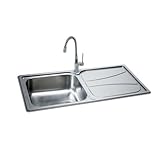 Carron Phoenix Zeta 100 Stainless Steel Sink Polished
