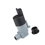 Partuto Car Windshield Washer Motor Pump Replacement Fit for NISSAN Navara Pickup D22 2.5 D 4x4 - Pack of 1 Black Replacement