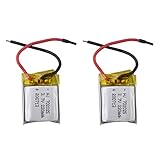 ZYGY 2PCS 3.7V 220mah Lithium Battery for HS190 901HS 901S 901H X300C LF606 SG800 S9 mini SYMA S107 S107G S108G S109G Quadcopter Accessories Remote Control Drone Battery