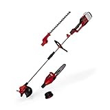 Einhell Power X-Change 36V Cordless Garden Multi Tool - 4-in-1 Long Reach Hedge Trimmer, Chainsaw, Strimmer & Brush Cutter - GE-LM 36/4in1 Brushless Pole Mounted Multi-Tool (Battery Not Included)