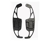 Oulesh Steering Wheel Paddle Shifter Extension for VW Golf MK5/MK6, Aluminum alloy Car Steering Wheel Shift Paddle black