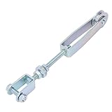 Trailer Park Hand Brake Cable Adjuster, 240mm Long Carbon Steel Galvanized Trailer Brake Rope Adjuster for Caravans Boat Other ramp trailer parts Other ramp trailer parts