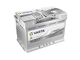 VARTA Silver Dynamic AGM Battery A7 (E39) - Start-Stop and xEV Car Battery 12V 70Ah 760A - Starter Battery for Cars with High Energy Requirements