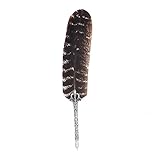 ANCLLO Vintage Feather Quill Pen Nature Feather Dip Pen for Wedding Sign In Creative Office Supplies - Style B