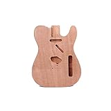 Alnicov Unfinished Electric Guitar Body for Fender Telecaster TL Guitar DIY Accessory Mahogany Wood