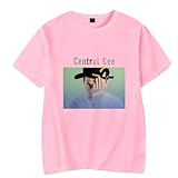 Central CEE Tshirt Crewneck Short Sleeve T-Shirt Men Women Printing Casual Fashion Hip Hop Streetwear (Pink-HL11882,XS)
