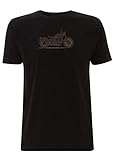 Bonneville Bobber Men's T-Shirt Motorbike Biker Triumph Ride Cafe Racer Bob Job Low Rider Rivit (X Large, Black)